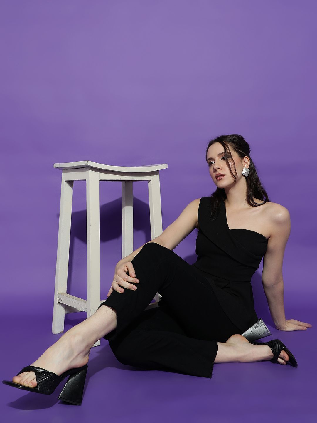 Kotty Women Solid One Shoulder Top