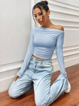 Kotty Off-Shoulder Crop Top