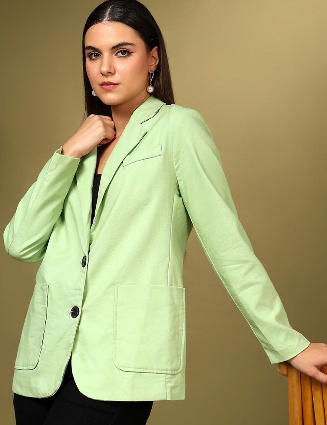 Kotty Notched Lapel Single Breasted Blazer