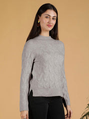 Kotty Women Cable Knit Pullover Sweater