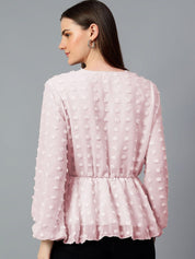 Kotty Women Solid V-Neck Top