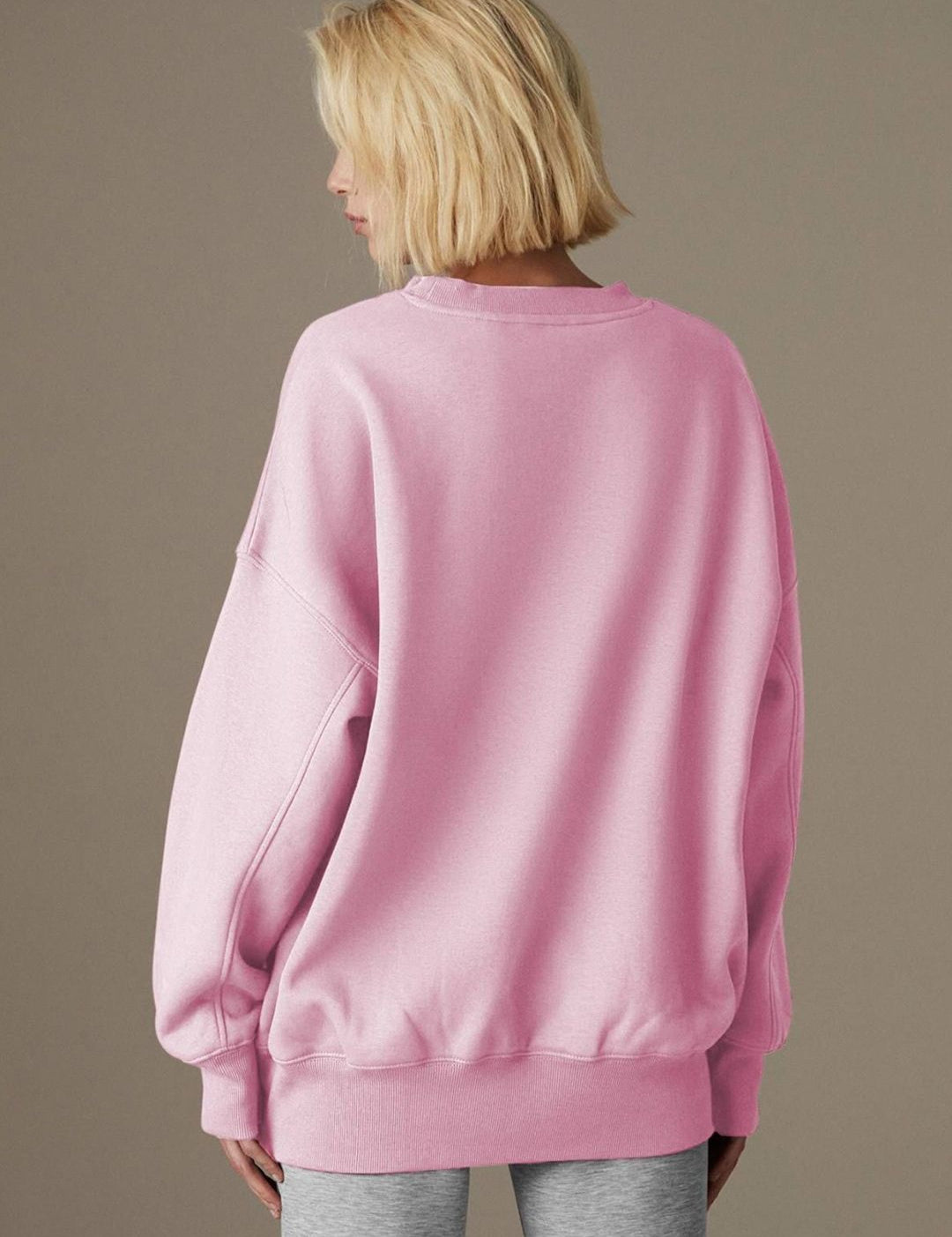 Kotty Women Round Neck Oversized Therma Fit Sweatshirt