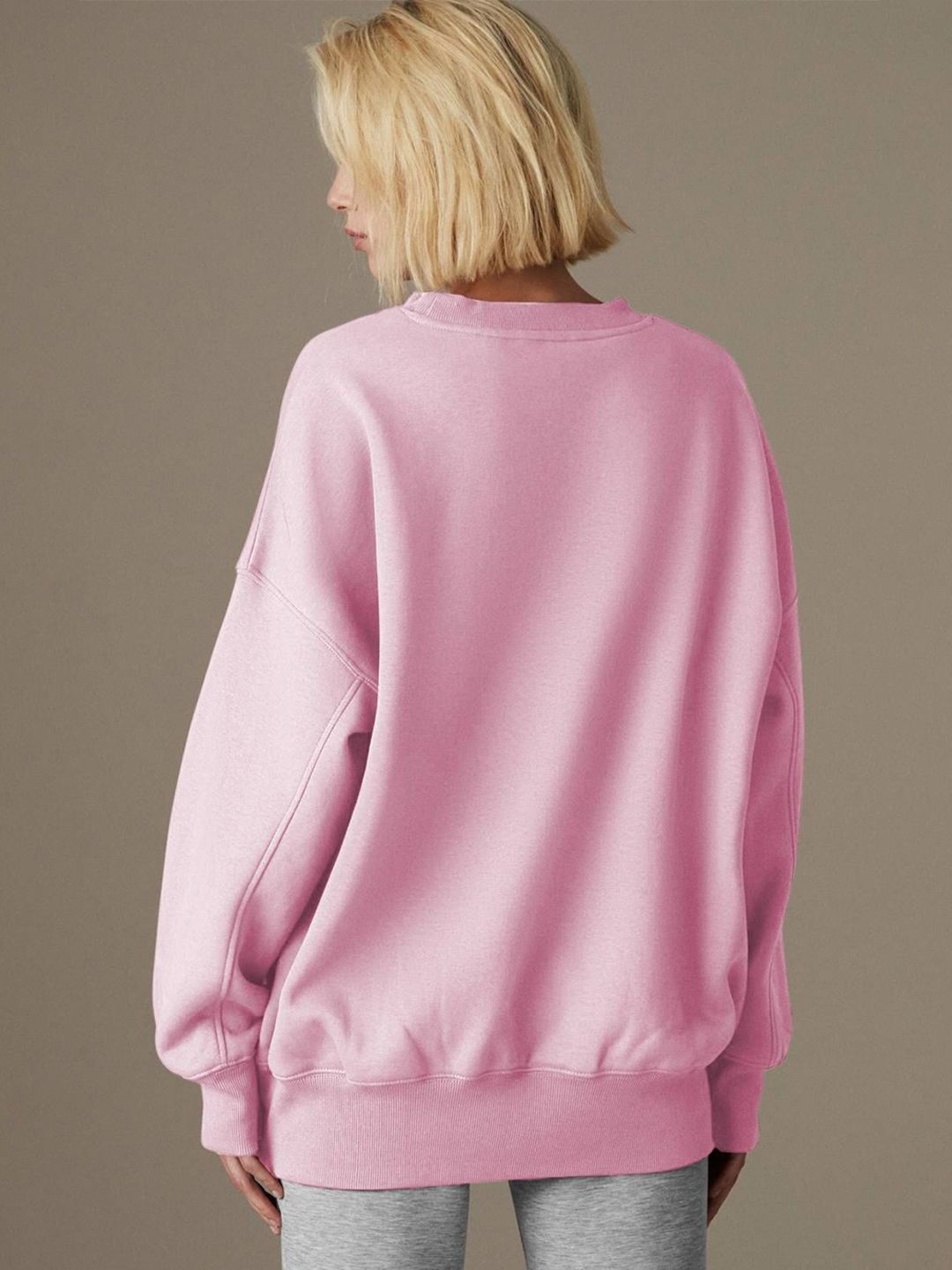 Kotty Women Round Neck Oversized Therma Fit Sweatshirt