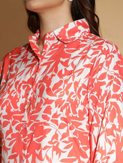 Kotty Women Printed A-Line Midi Dress