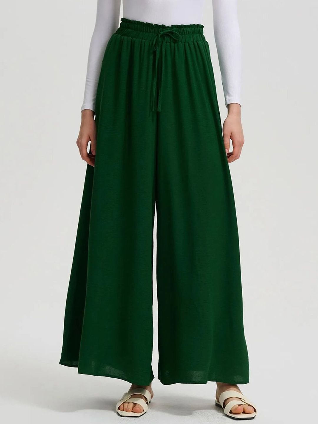 Kotty Women High-Rise Easy Wash Pleated Trousers