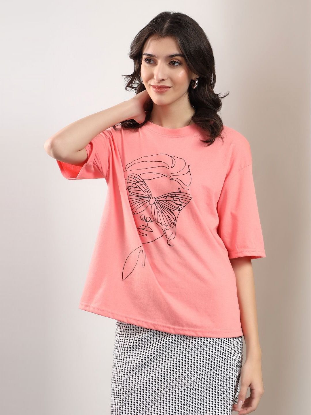 Kotty Women Printed T-shirt
