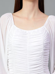 Kotty Women Bishop Sleeve Sheath Dress