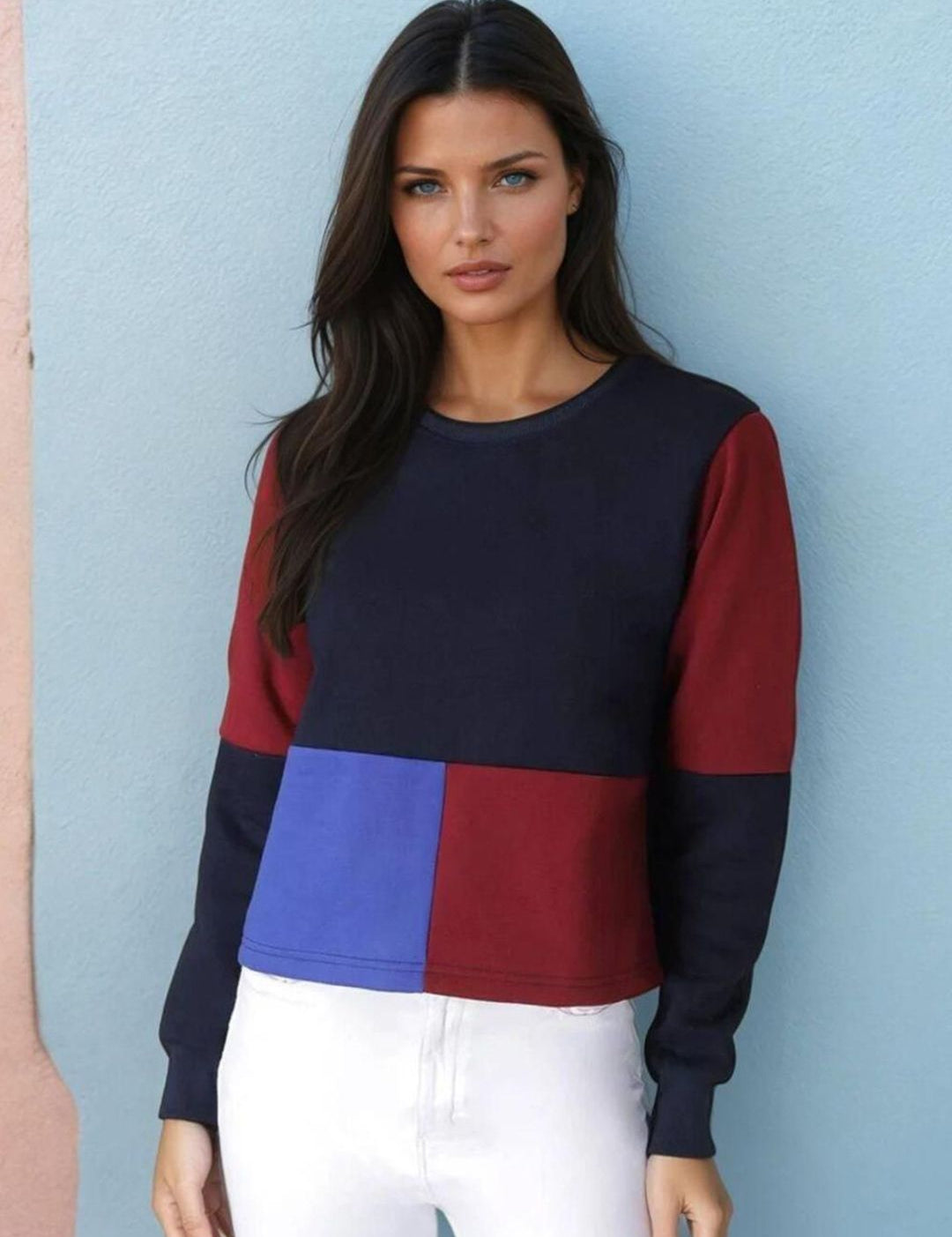 Kotty Women Colourblocked Sweatshirt