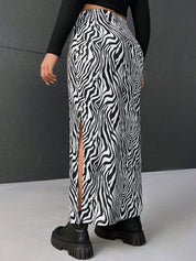  Kotty Printed Straight Midi Skirts