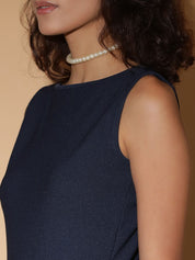 Kotty Women Solid Boat Neck Maxi Dress