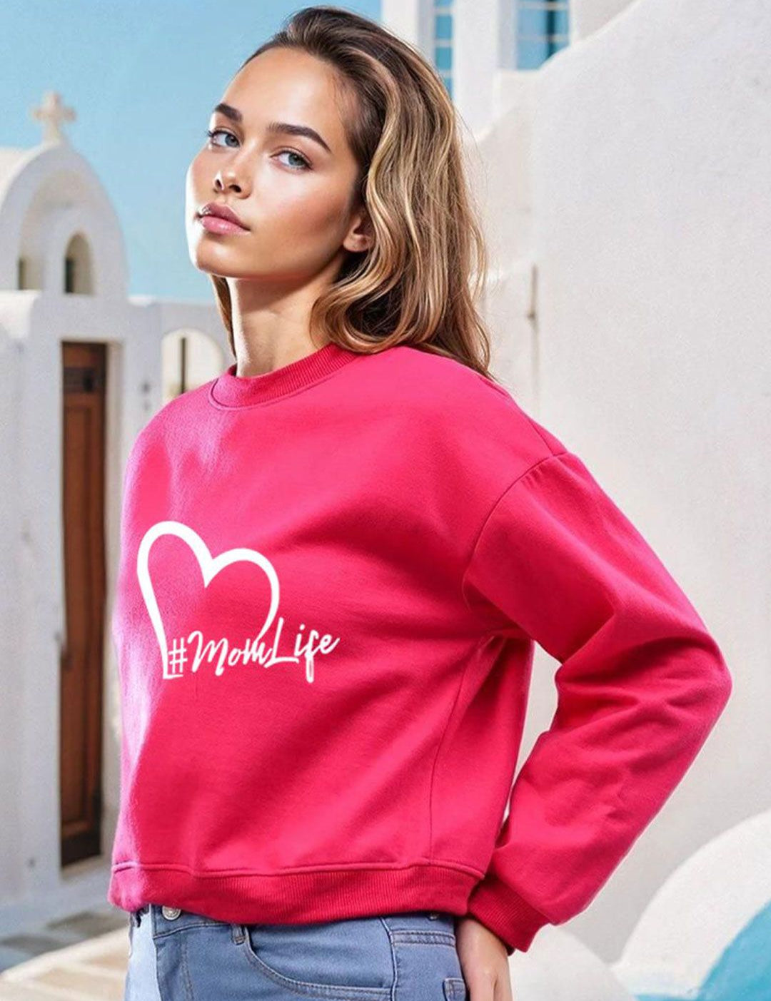 Kotty Women Typography Printed Long Sleeves Sweatshirt