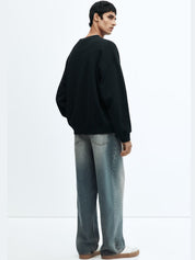 Kotty Men Relaxed Fit Low-Rise Heavy Fade Stretchable Jeans