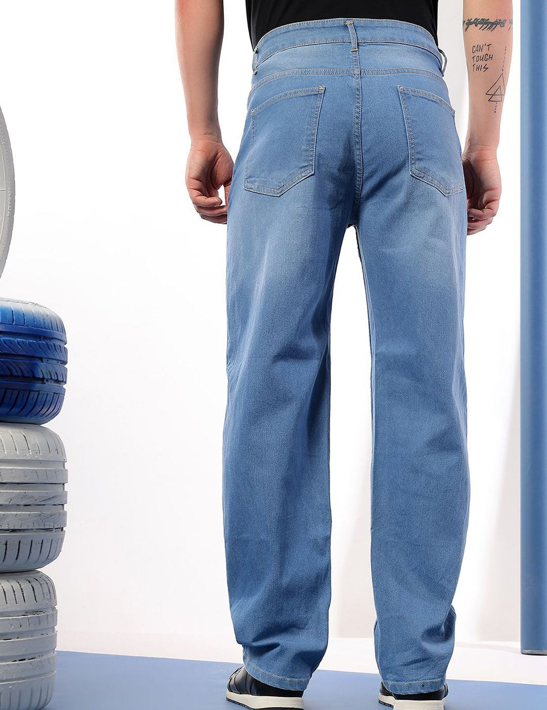 Kotty Men Comfort Regular Fit Mid-Rise Stretchable Jeans