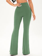 Kotty Women Regular Fit High-Rise Cotton Regular Trousers