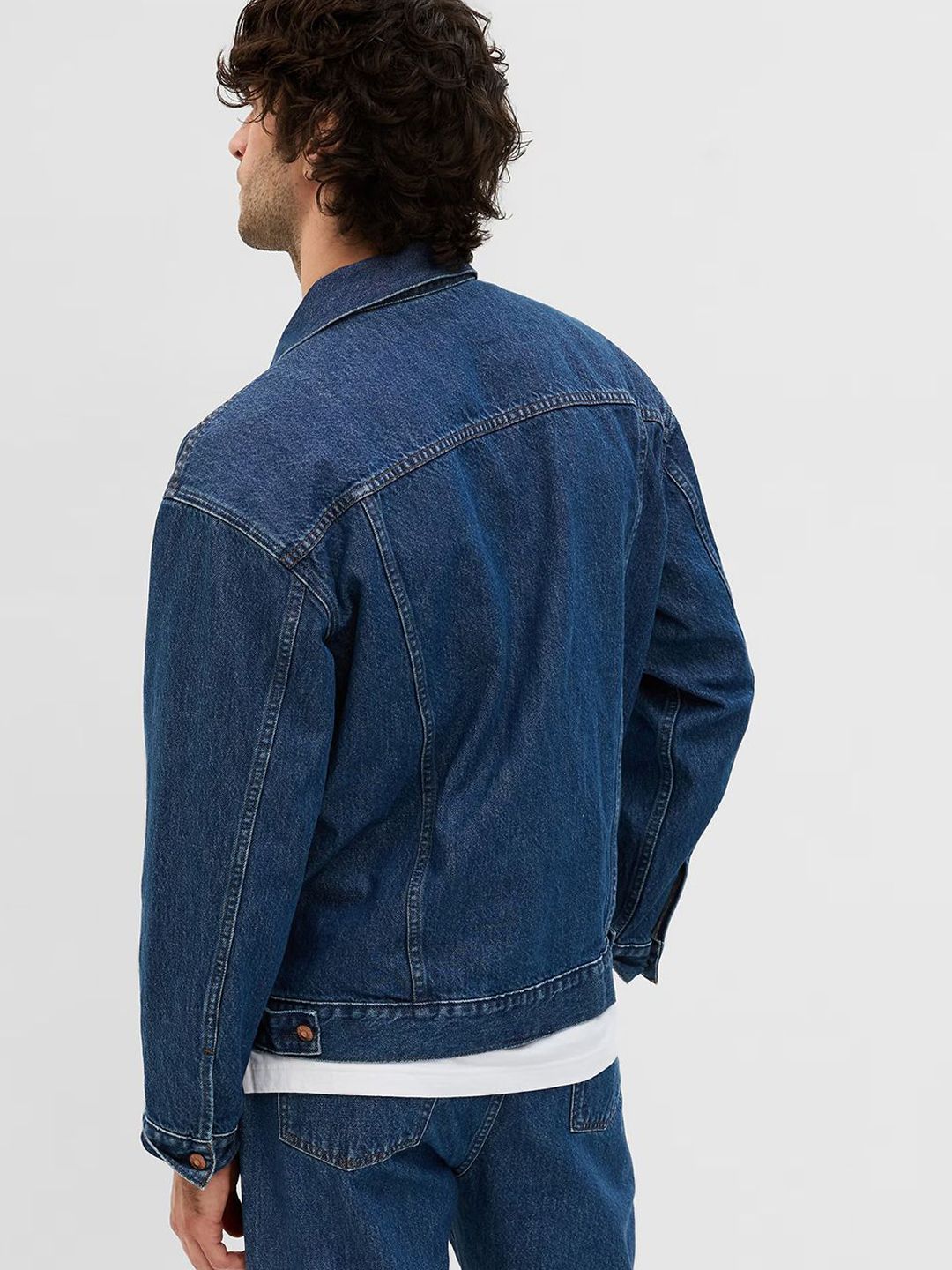 Kotty Men Solid Denim Jacket
