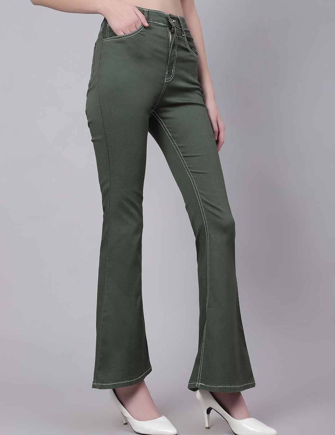 Kotty Women Bootcut High-Rise Stretchable Jeans