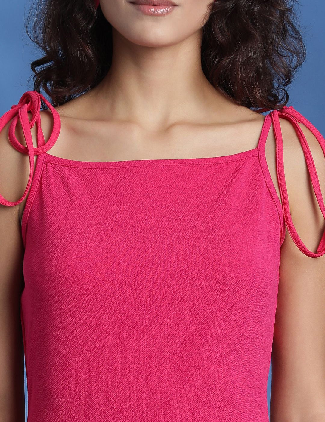 Kotty Women Solid Shoulder Straps Sleeveless Maxi Dress