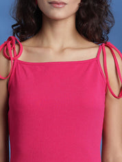 Kotty Women Solid Shoulder Straps Sleeveless Maxi Dress