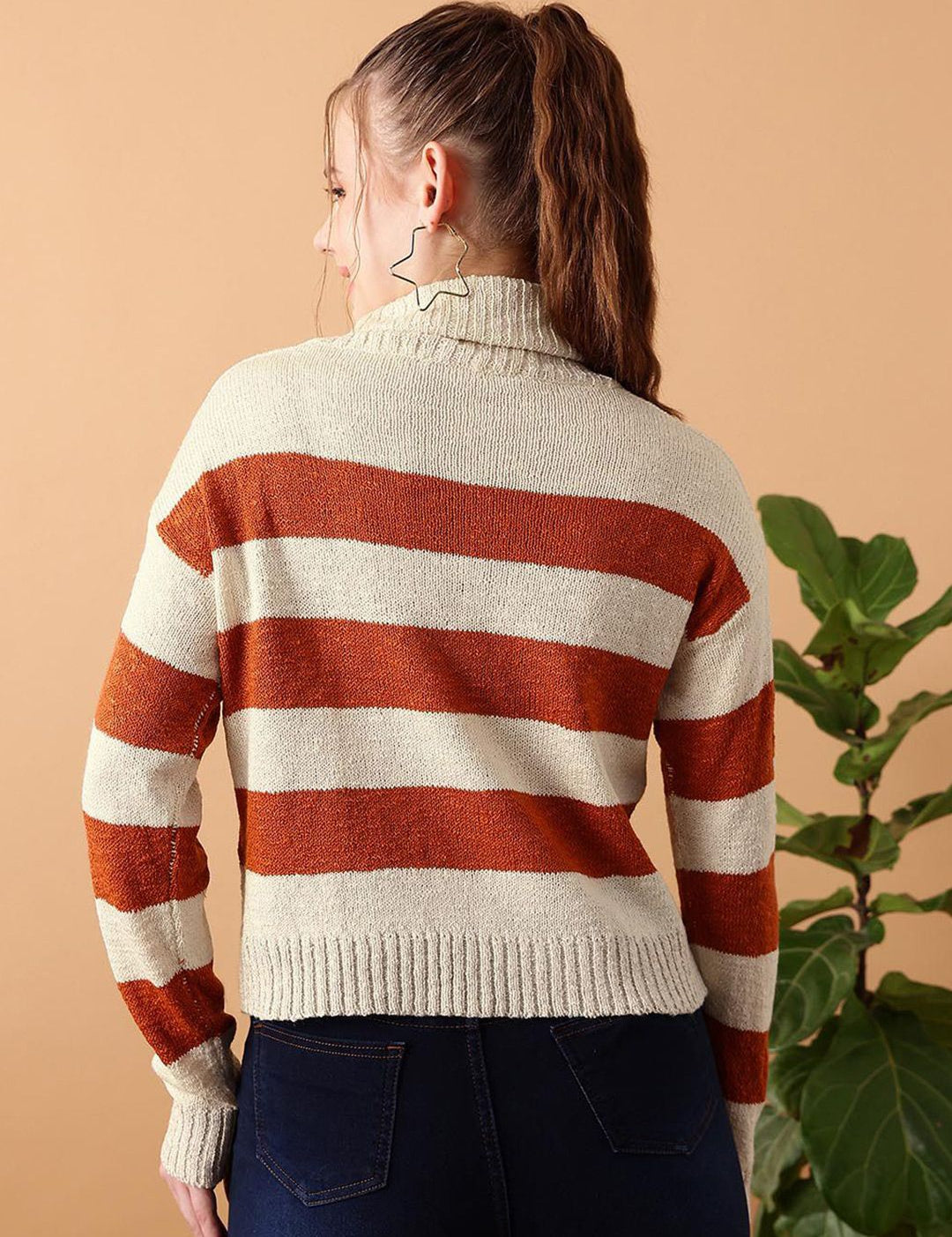 Kotty Women Cotton Striped Pullover