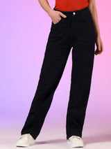 Kotty Women Straight Fit High-Rise Stretchable Jeans