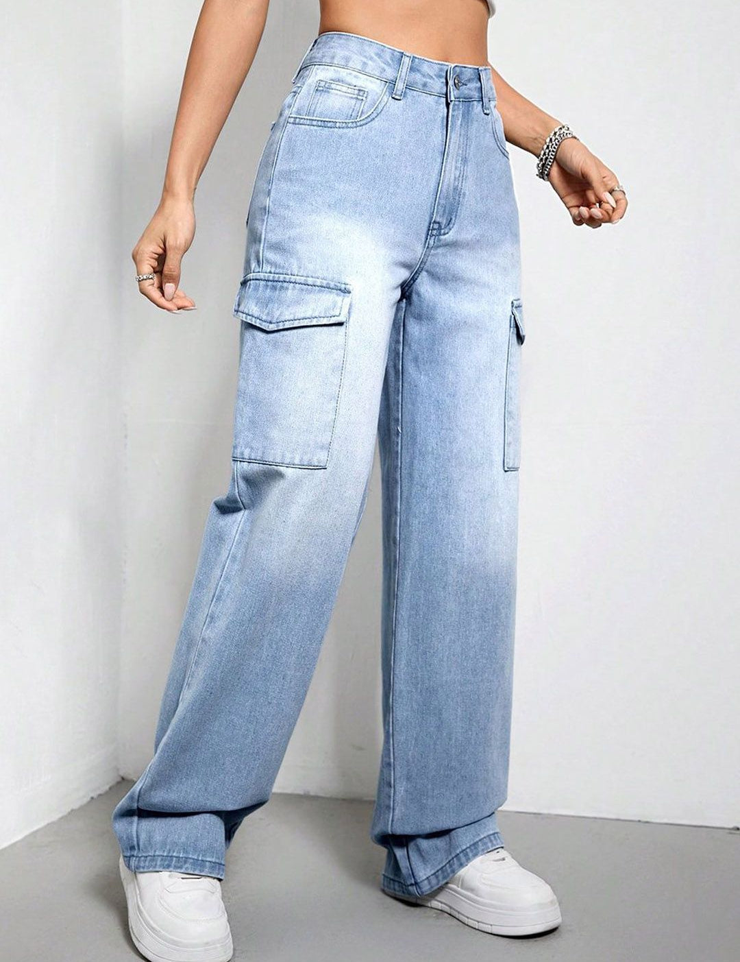 Kotty Women Straight Fit High-Rise Stretchable Jeans