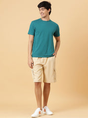 Kotty Men Low-Rise Cotton Cargo Shorts