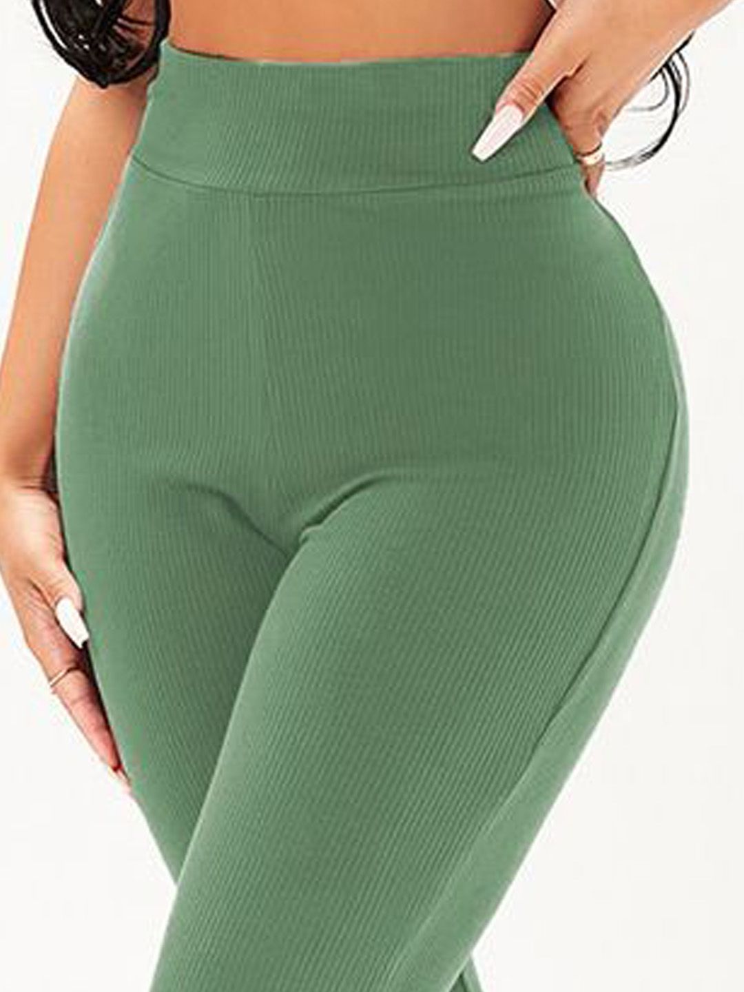 Kotty Women Regular Fit High-Rise Cotton Regular Trousers