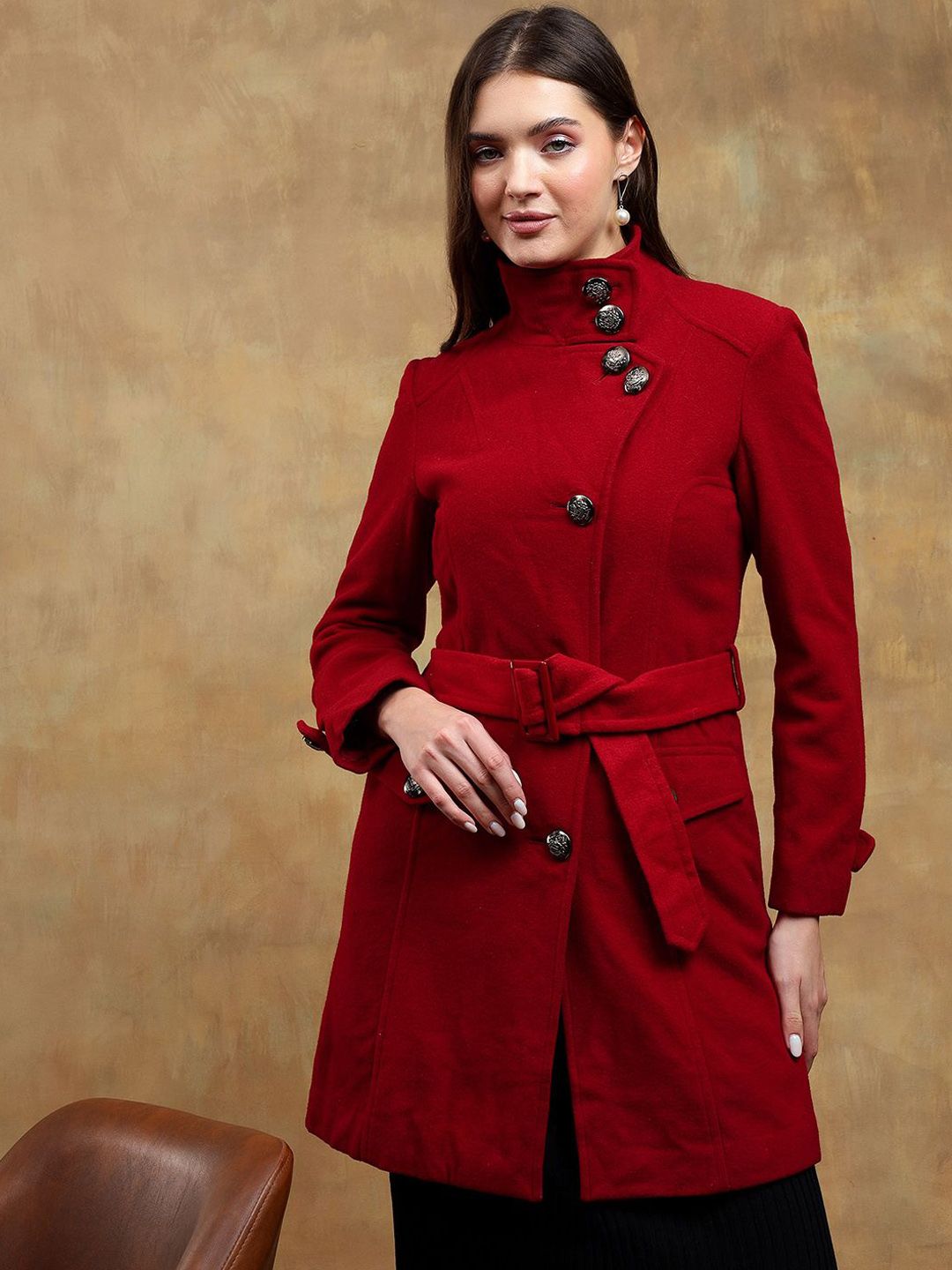 Kotty Spread Collar Longline Overcoat