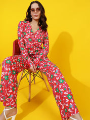 Kotty Floral Printed Shirt With Trouser 