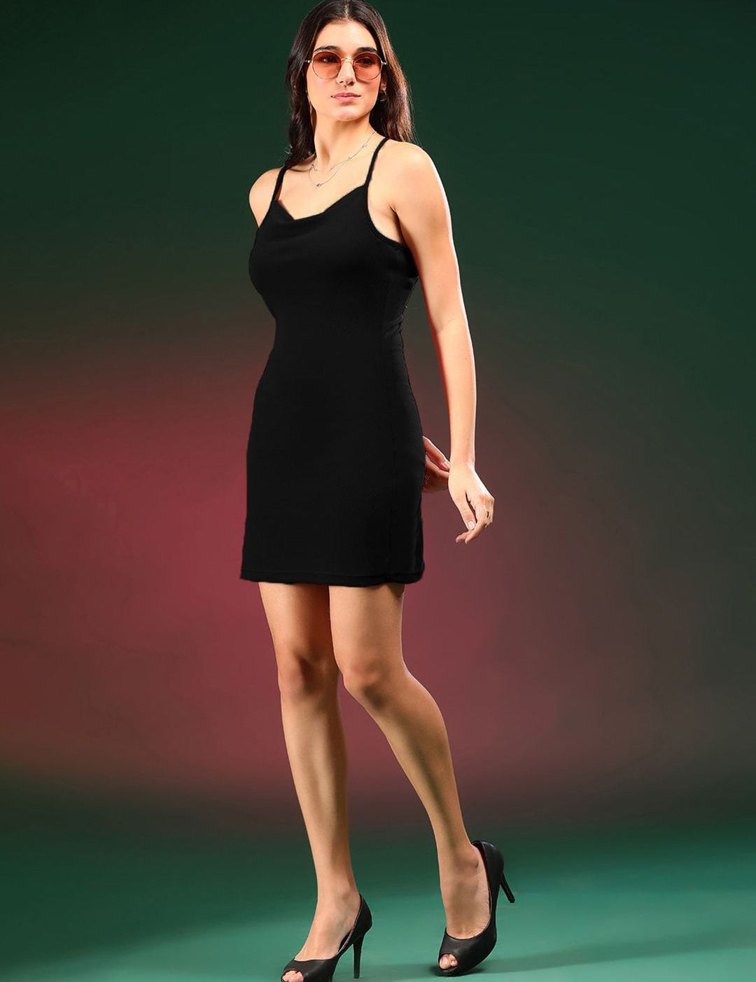 Kotty Women Solid Sleeveless Sheath Dress