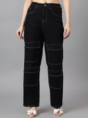 Kotty Women Straight Fit High-Rise Stretchable Jeans