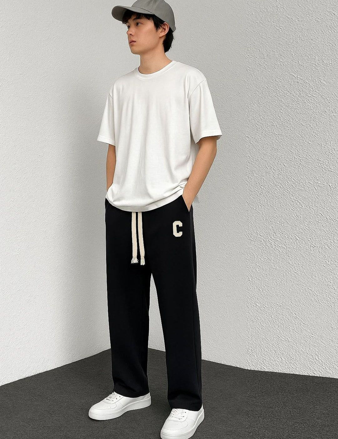 Kotty Men Solid Mid-Rise Relaxed Relaxed Fit Regular Trousers