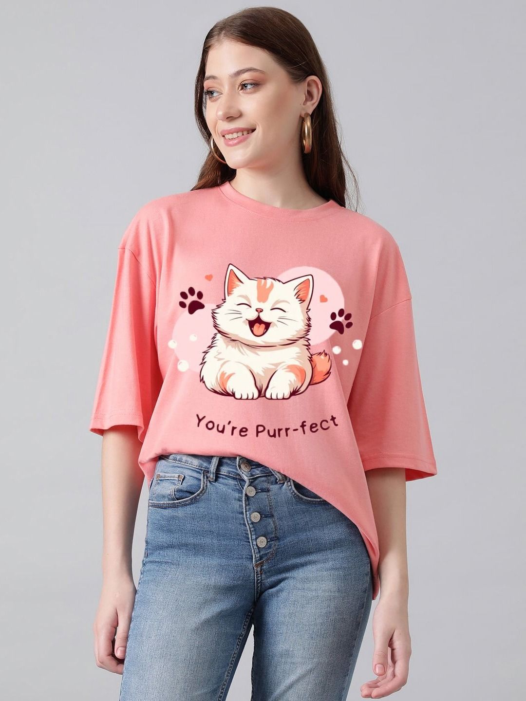 Kotty Women Printed T-shirt