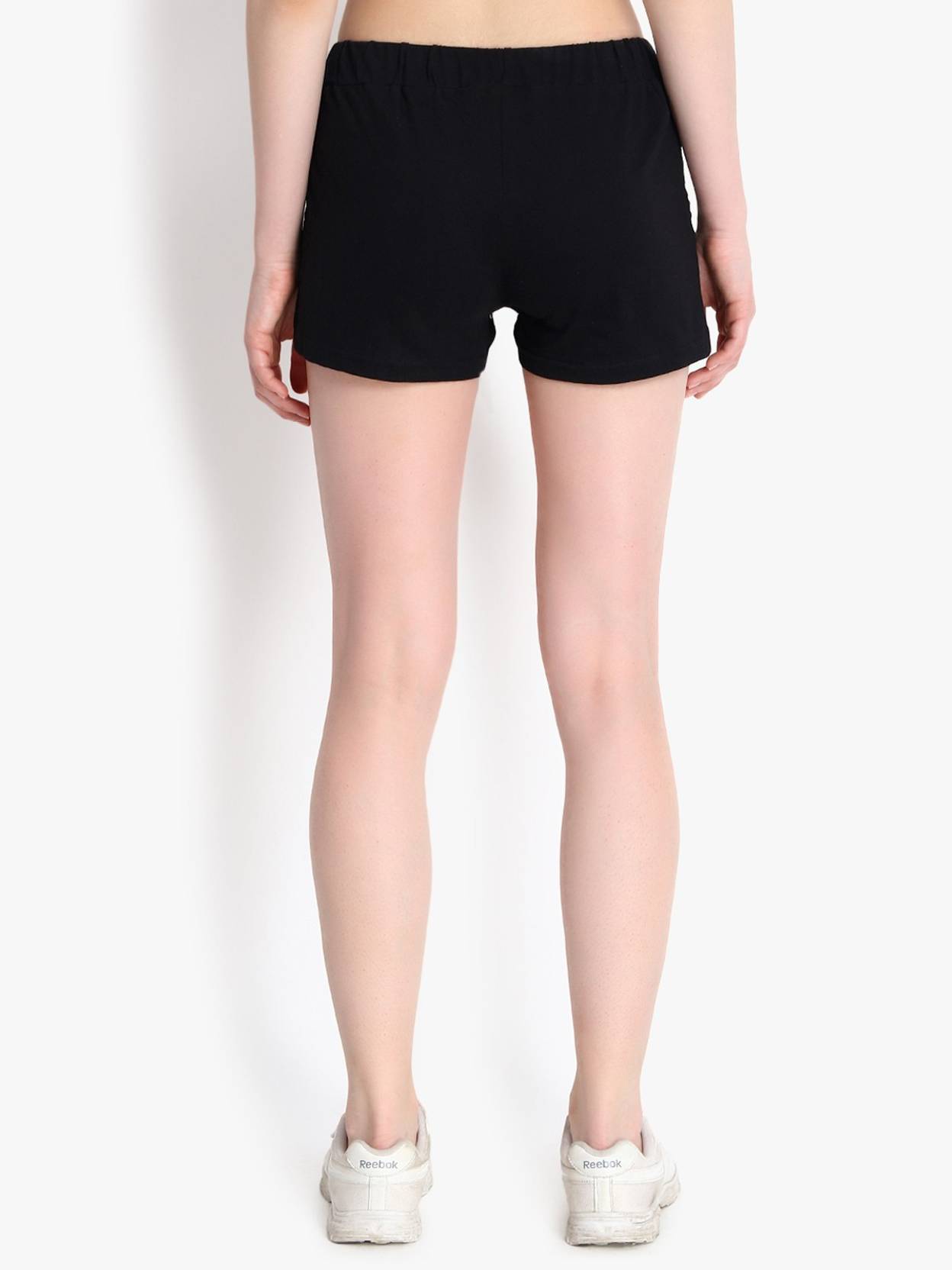 KOTTY  Self Design Women Black Regular Shorts