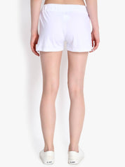 KOTTY  Self Design Women White Regular Shorts