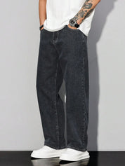 Kotty Men Baggy Fit Mid-Rise Stretchable Jeans