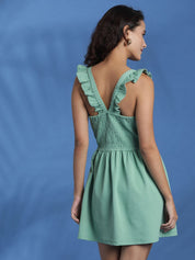 Kotty V-neck Fit & Flare Mini Dress