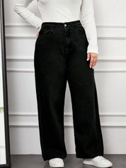 Kotty Women Straight Wide Fit Denim Jeans