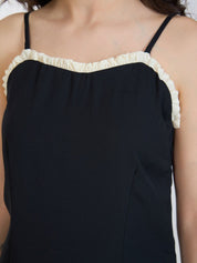 Kotty Shoulder Straps Cotton Sheath Mini Dress