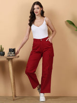 Kotty Women Straight Fit High-Rise Stretchable Jeans