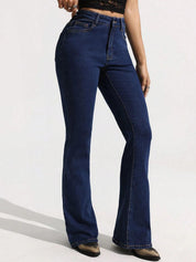 Kotty Women Jean Bootcut High-Rise Clean Look Stretchable Jeans