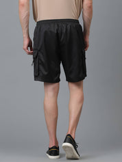 KOTTY  Solid Men Black Cargo Shorts