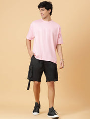 KOTTY  Solid Men Black Cargo Shorts
