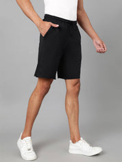 KOTTY  Solid Men Black Casual Shorts