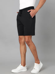 KOTTY  Solid Men Black Casual Shorts
