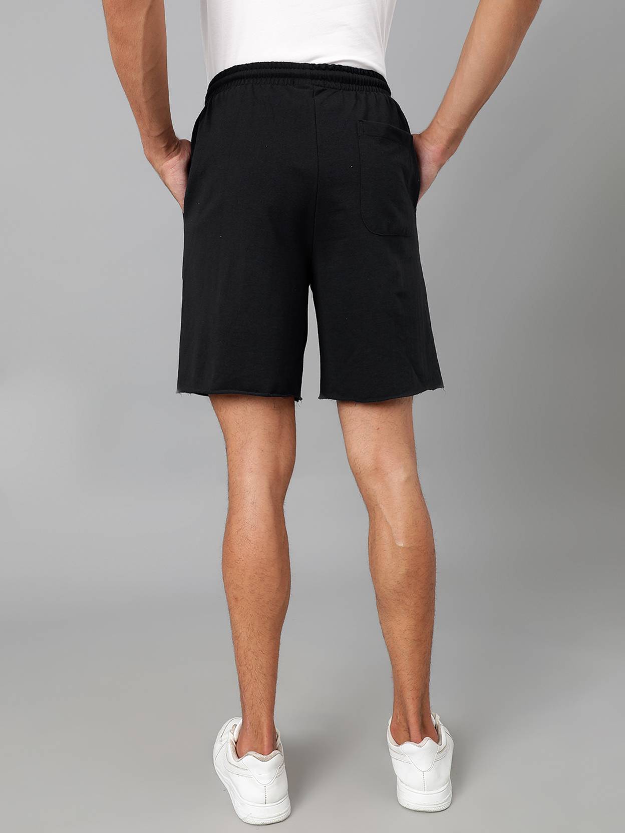 KOTTY  Solid Men Black Casual Shorts