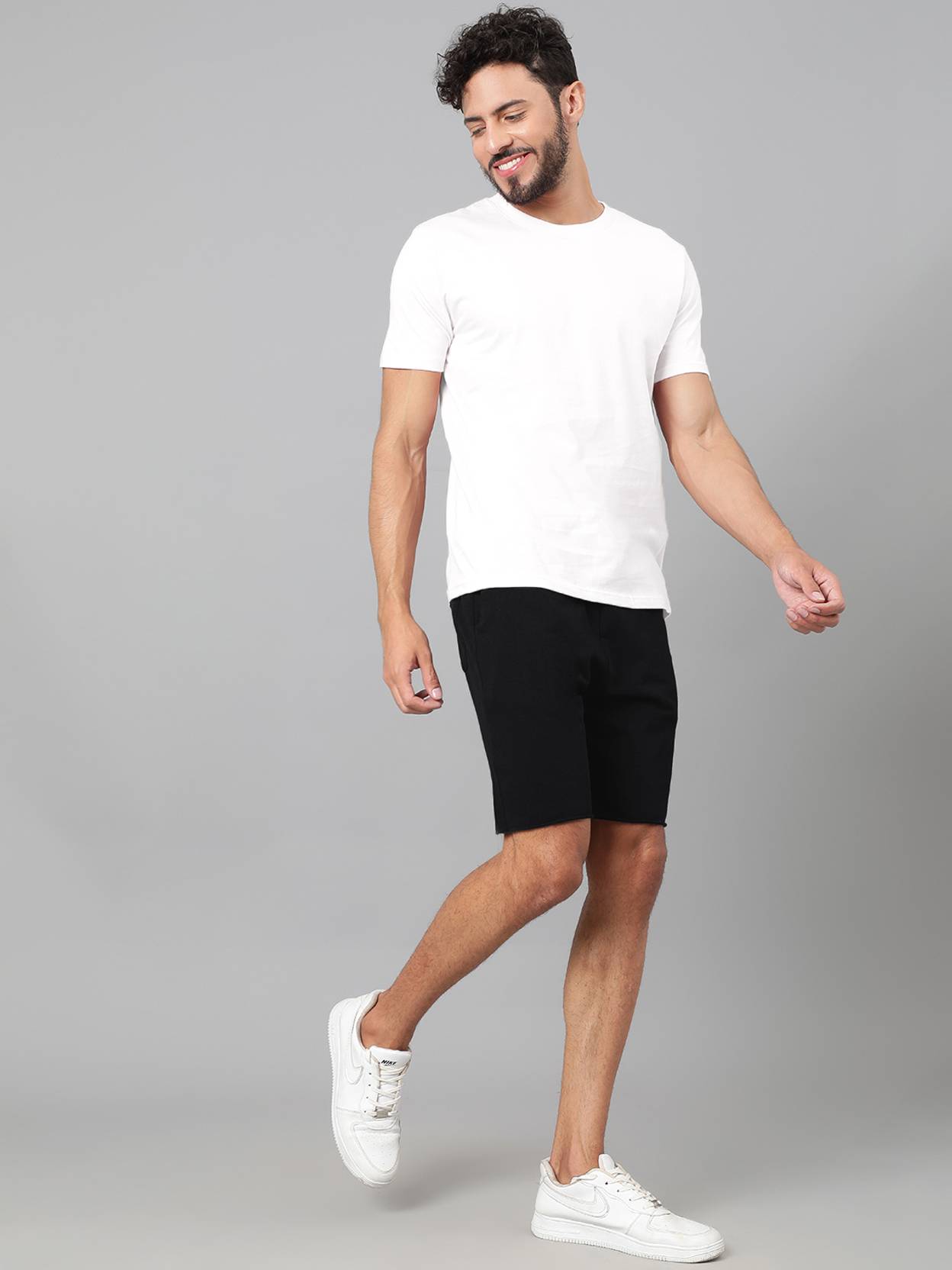 KOTTY  Solid Men Black Casual Shorts