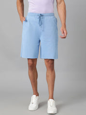 KOTTY  Solid Men Blue Casual Shorts