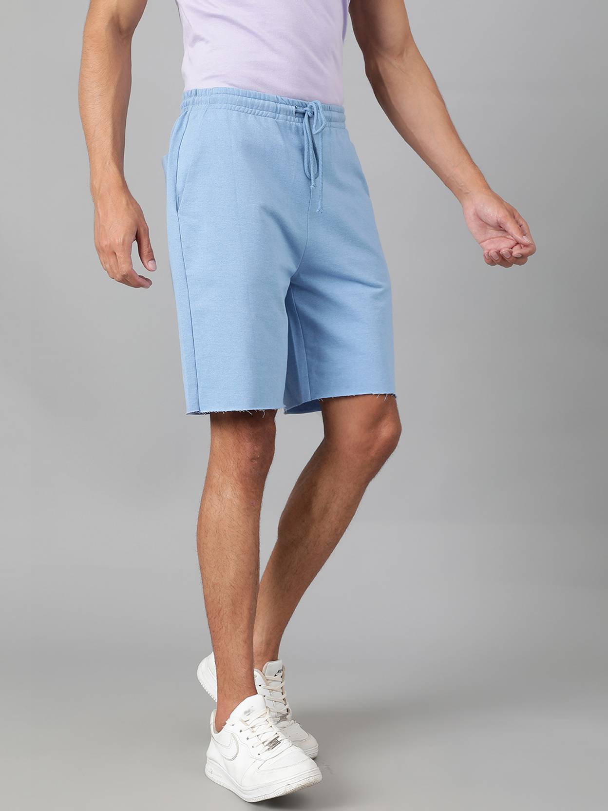 KOTTY  Solid Men Blue Casual Shorts
