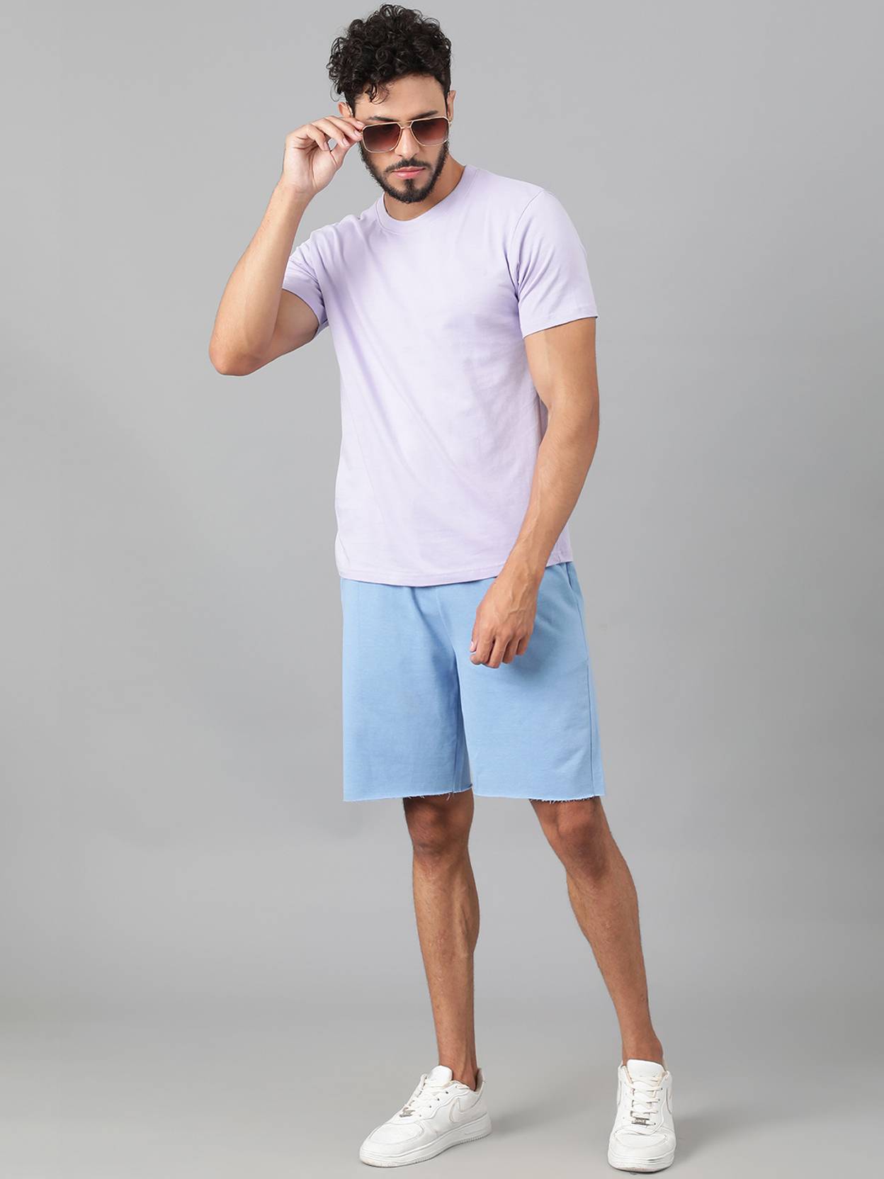 KOTTY  Solid Men Blue Casual Shorts